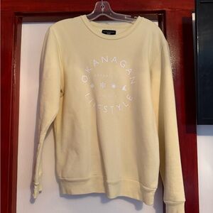 Women's Cream Crew Neck Sweater